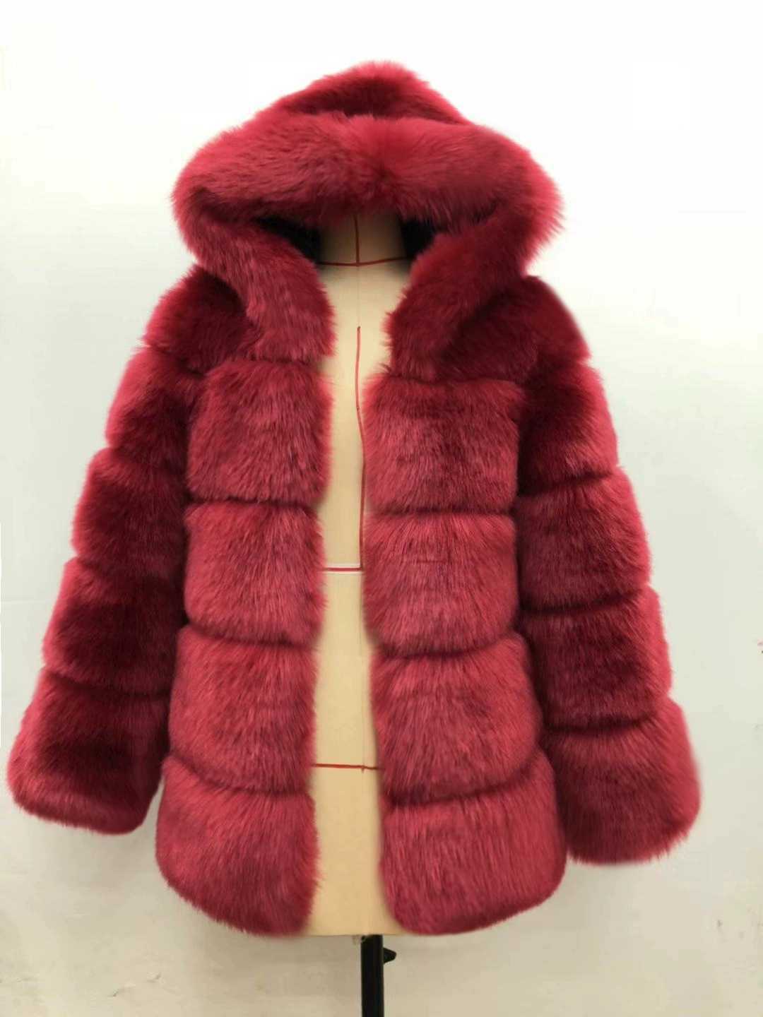 Women Luxury Winter Warm Fluffy Faux Fur Short Coat Jacket